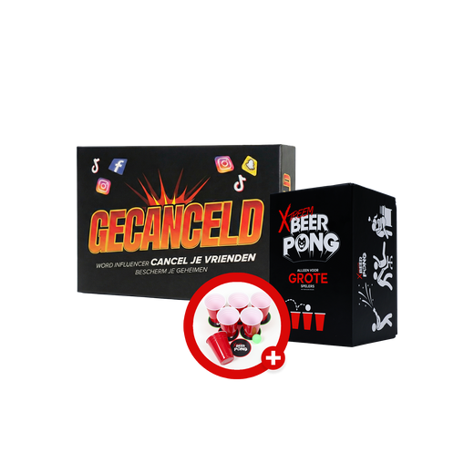 XTREEM BEERPONG + GECANCELD: Spellen Bundel