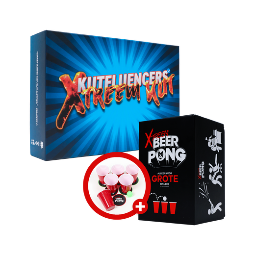 XTREEM BEERPONG + KUTFLUENCERS: Drankspel Bundel