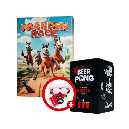 PAARDENRACE + XTREEM BEERPONG: Drankspel Bundel